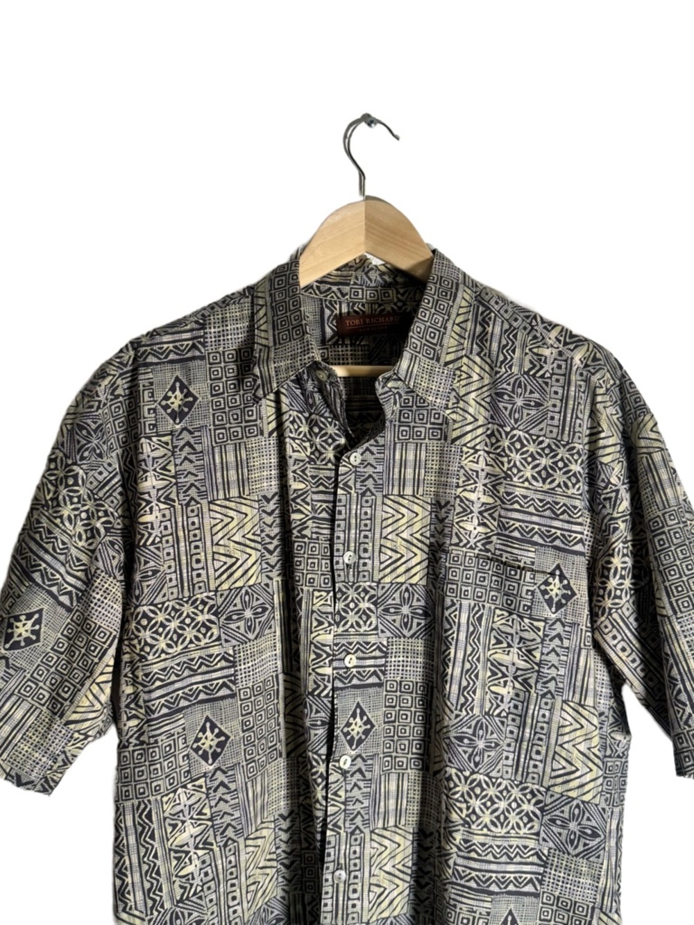 Tori Richard Hawaiian Cotton Short Sleeve Button Up USA Men's Size Large - Picture 4 of 5